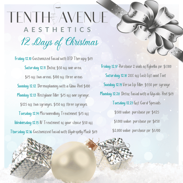 Special offer at Christmas | Tenth Avenue Aesthetics